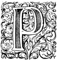 Zierbuchstabe P