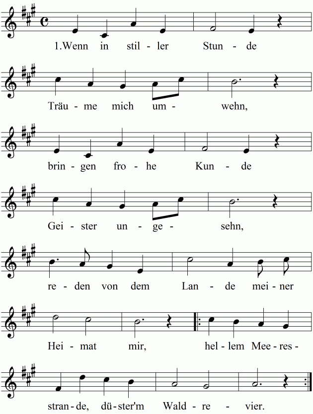 Uns noten wiedersehen bis und wir Gott mit