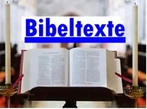 Aufgeschlagene Bibel als Teaser: Bibeltexte für Beerdigung