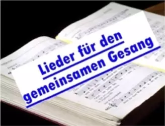 Aufgeschlagenes Gesangbuch als Teaser zu: Trauerlieder