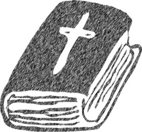 Bibel mit Kreuz