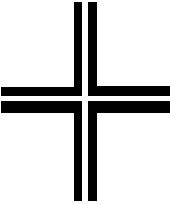 Kreuzform Gemmenkreuz