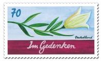Briefmarke für Traueranlass