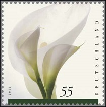 Briefmarke mit Lilie