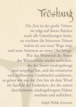 Abschiedsspruch - Tröstung