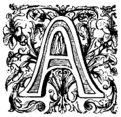 Zierbuchstabe A