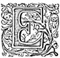 Zierbuchstabe E