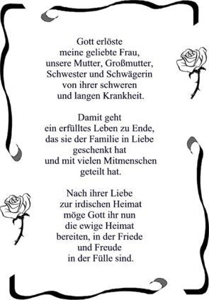 Abschied von der Mutter