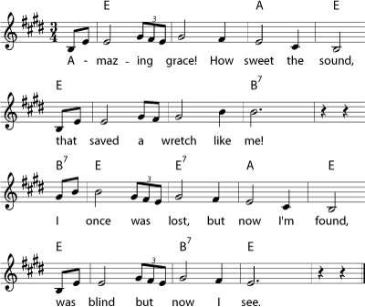 Amazing Grace Englisch Deutsch Noten